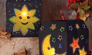 一二三年级手工灯笼